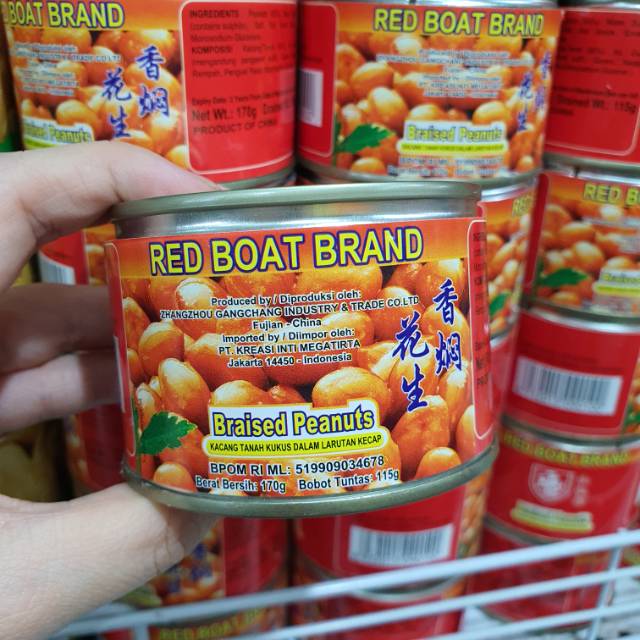 

RED BOAT BRAND braised peanuts kacang tanah 170gr