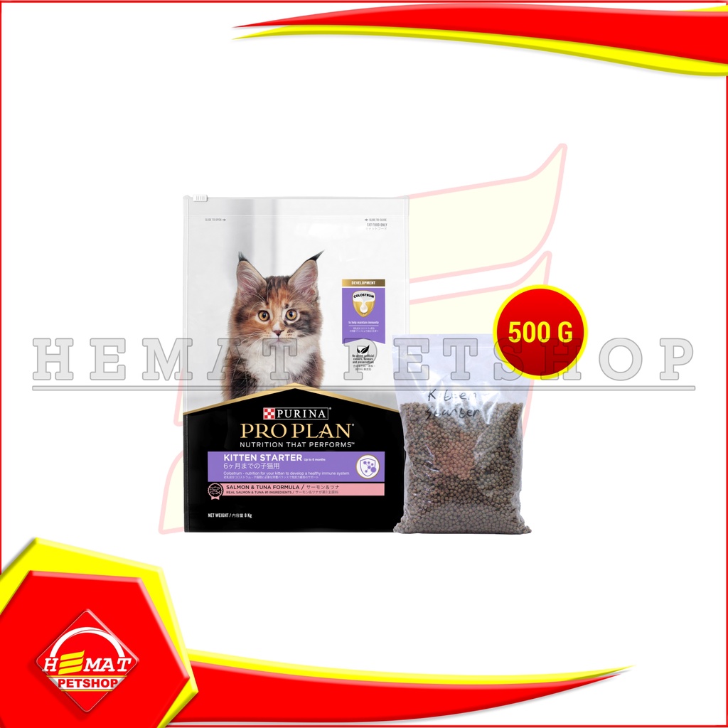 ProPlan Makanan Anak Kucing Pro Plan Kitten Starter Salmon Tuna 500 Gr