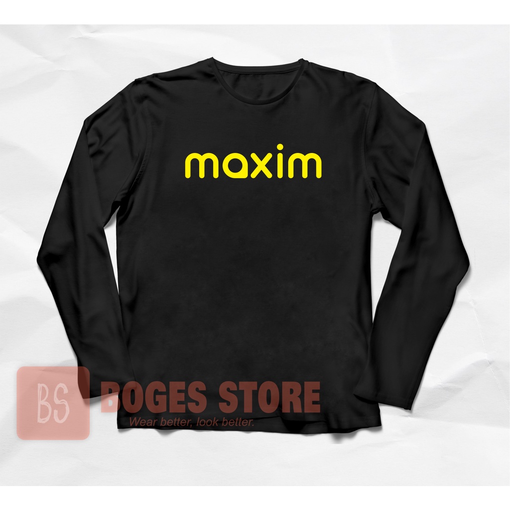 BOGES STORE - Kaos Distro Unisex Kaos Lengan Panjang Driver Online Maxim