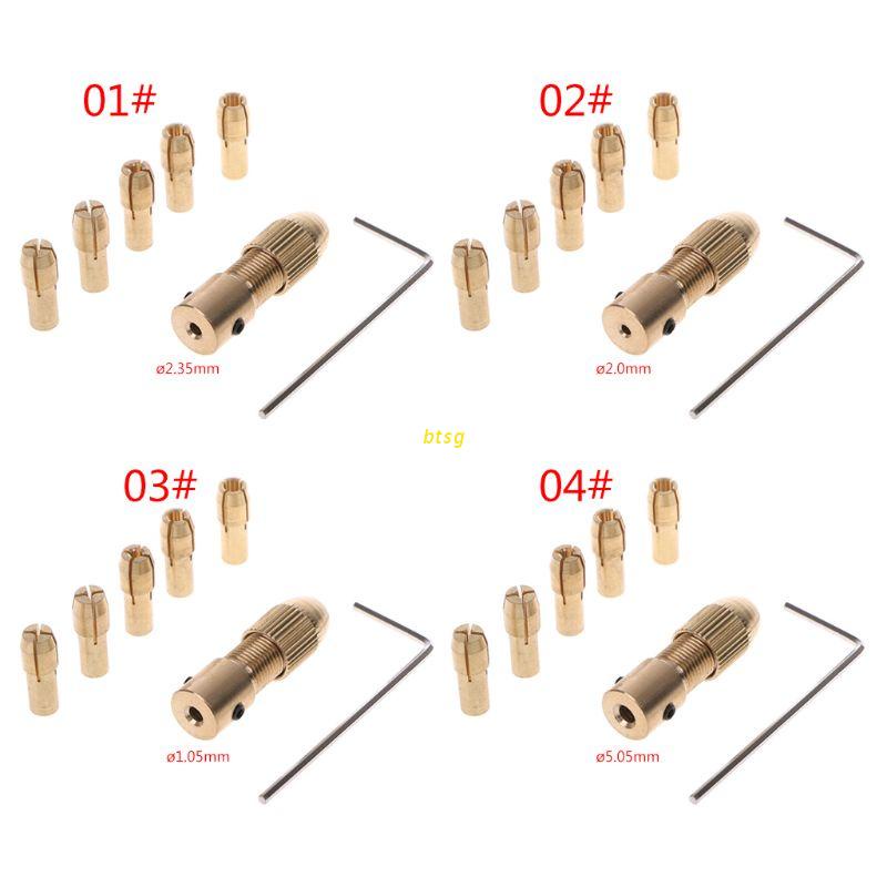 Btsg 7Pcs / Set Mata Bor Elektrik Mini 2 / 2.35 / 4.05 / 5.05mm 0.5-3.0mm