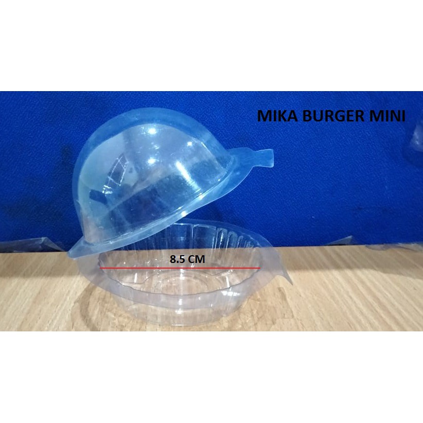 

MIKA Burger Mini ECER 1 biji / Mika UFO | Harga 1 biji / Bungkus Burger | Kotak Burger MINI