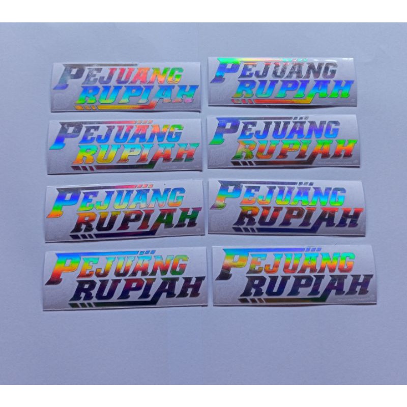 Sticker Stiker Motor Cutting Hologram PEJUANG RUPIAH