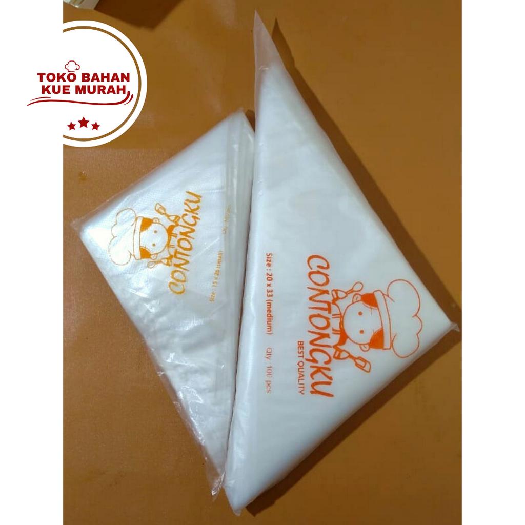 1 PACK PLASTIK SEGITIGA | TOKO BAHAN KUE MURAH