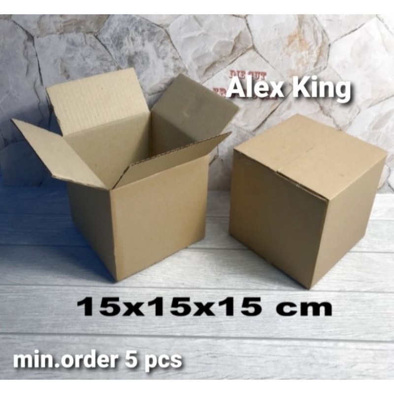 

Kardus / box / 15 x 15 x 15 cm / karton packing polos baru ST