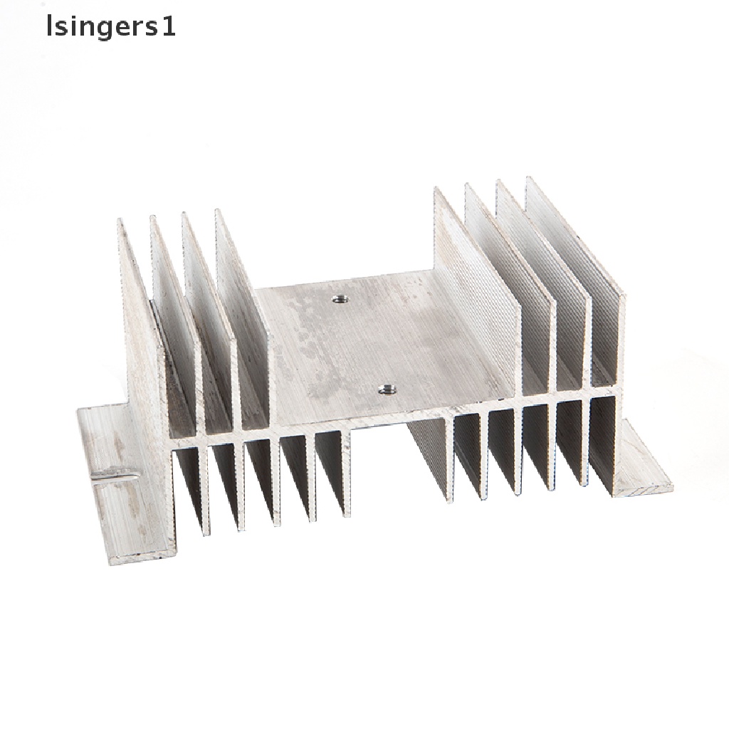 (lsingers1) Ssr Relay Single Phase Solid State Bahan Aluminum Ukuran 50x125 X 70mm Untuk Radiator Heat Sink