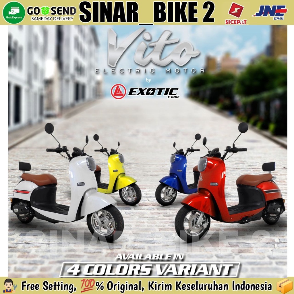 Sepeda Motor Listrik EXOTIC VITO Electric E Bike 1000 Watt