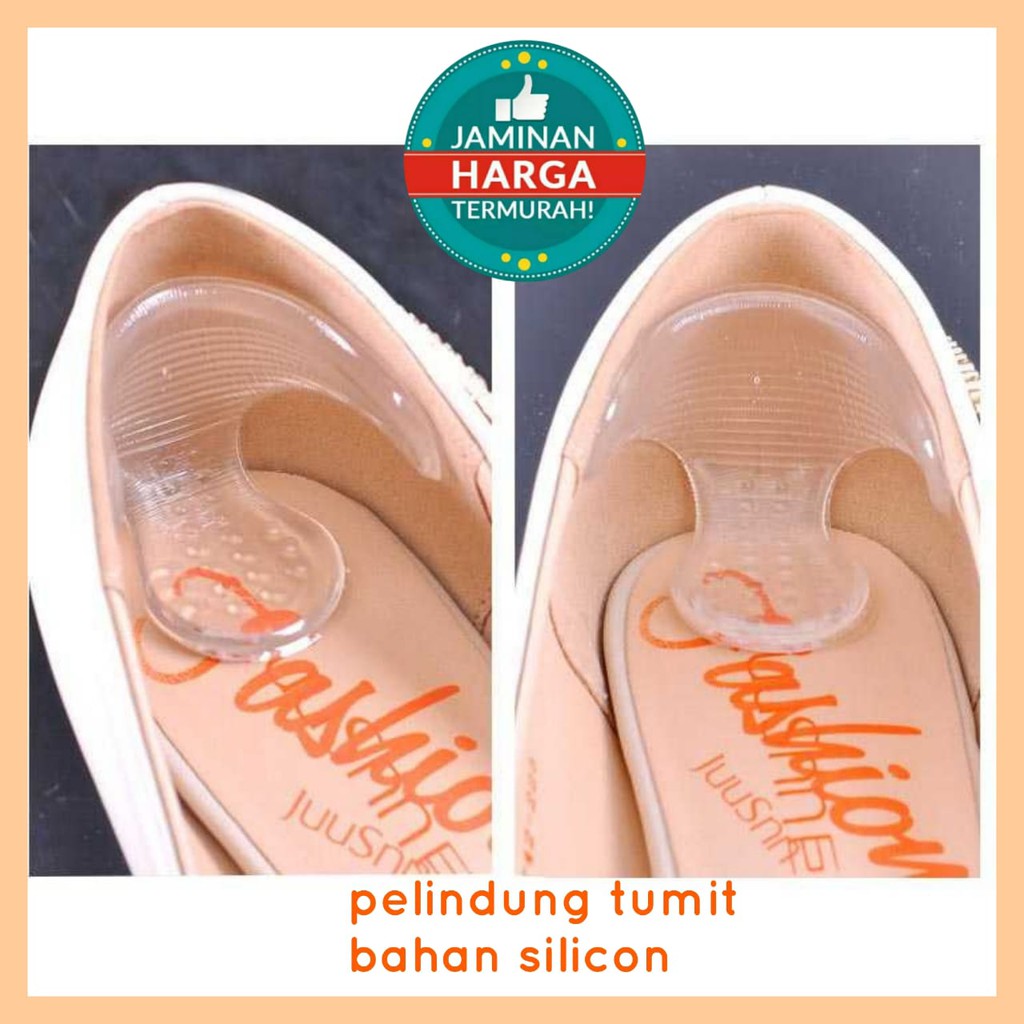 1 Pasang T-Pad Pelindung Tumit / Silikon Gel Anti Lecet Model T