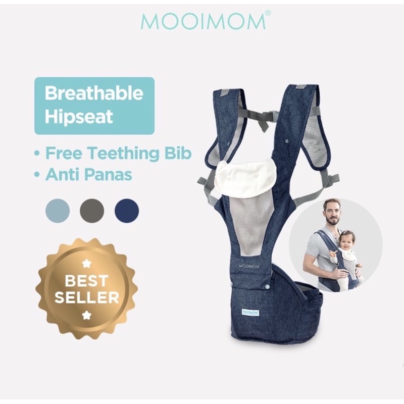 mooimom breathable hipseat carrier