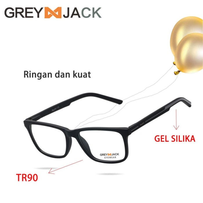 misi- Grey Jack/Frame Kacamata game olahraga /TR90 Gel silika/pria 70018
