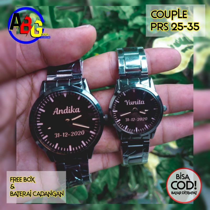 Jam Tangan Couple Custom Bisa Request Desain