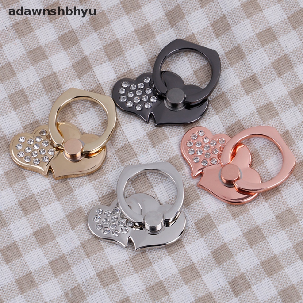Adawnshbhyu Heart grip ring stand holder Untuk Semua Handphone Hp tablet 360jari