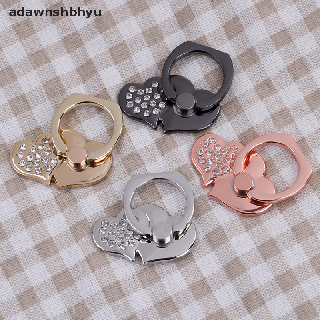 Adawnshbhyu Heart grip ring stand holder Untuk Semua Handphone Hp tablet 360jari