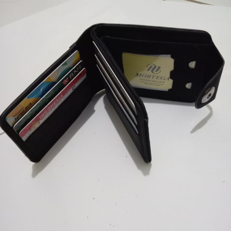 Dompet pria import mortega exclusive Kulit PU model Kancing-6