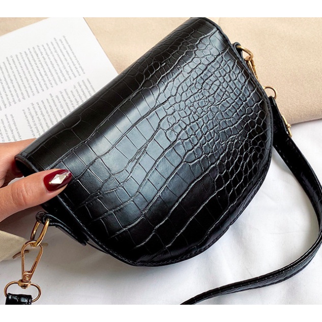 Amadela Story - MAEZA Tas Wanita Sling Bag Tas Bahu Shoulder Bag Croco Tas Selempang Wanita