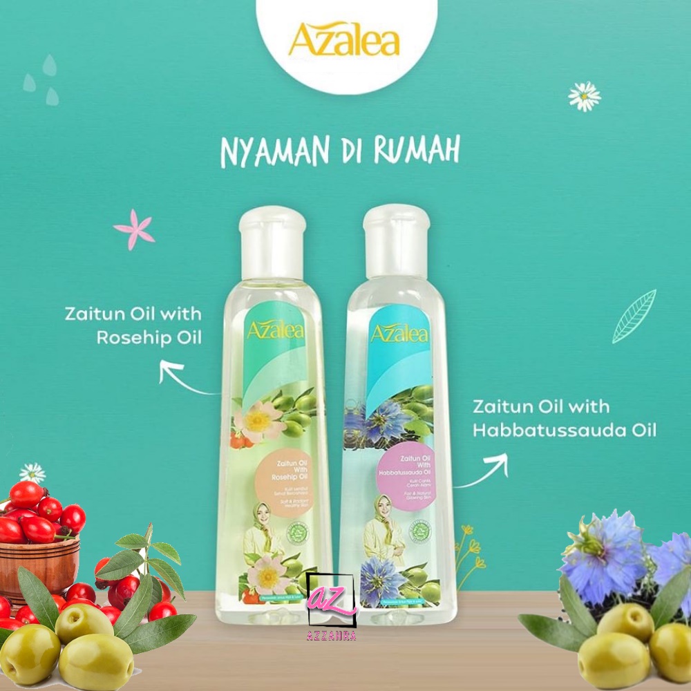 AZALEA Zaitun Oil with Habbatussaudah Oil | Zaitun Oil with Rosehip 75ml/150ml