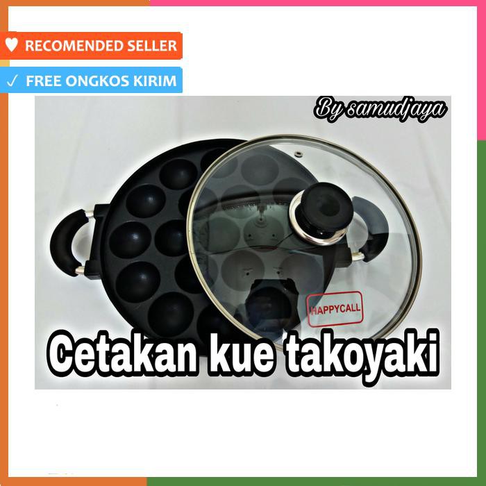 CETAKAN KUE TAKOYAKI 19 LUBANG TEFLON