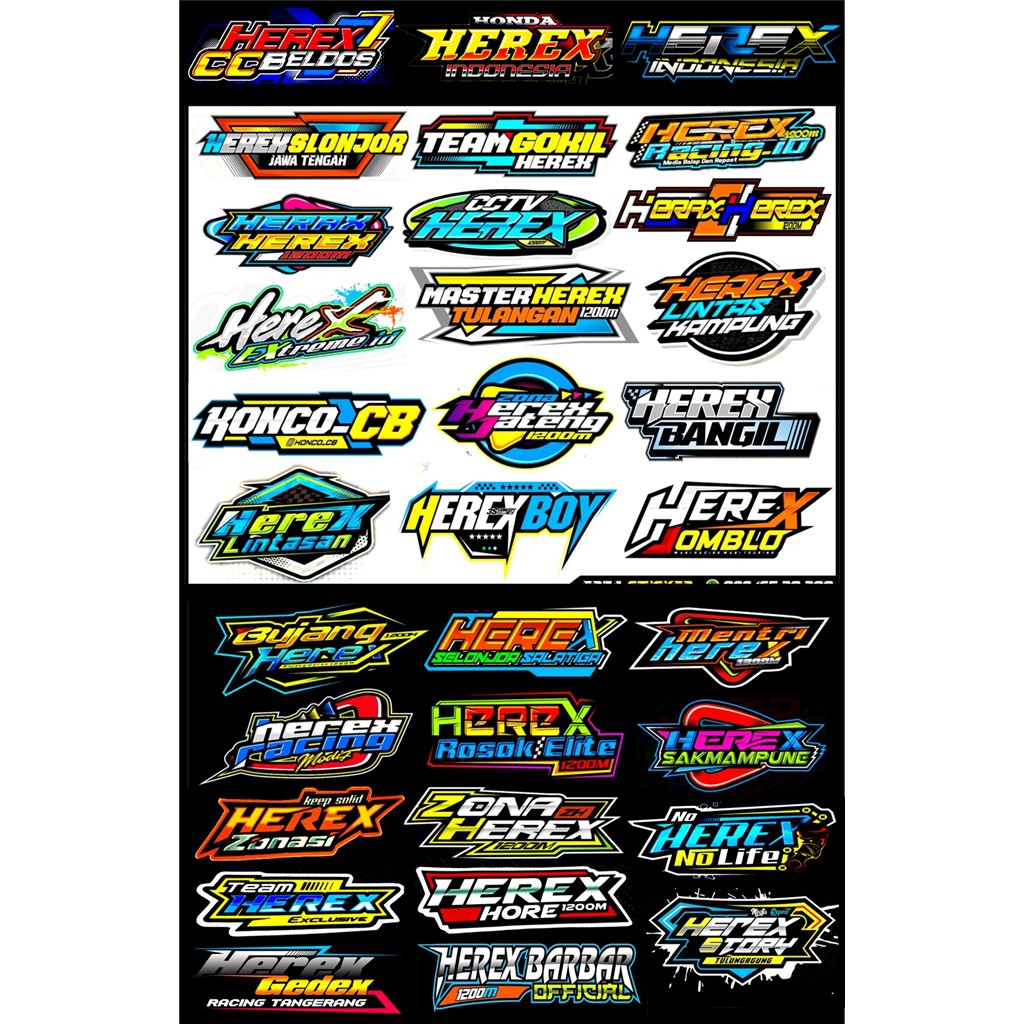

STICKER PACK HEREX ISI 30