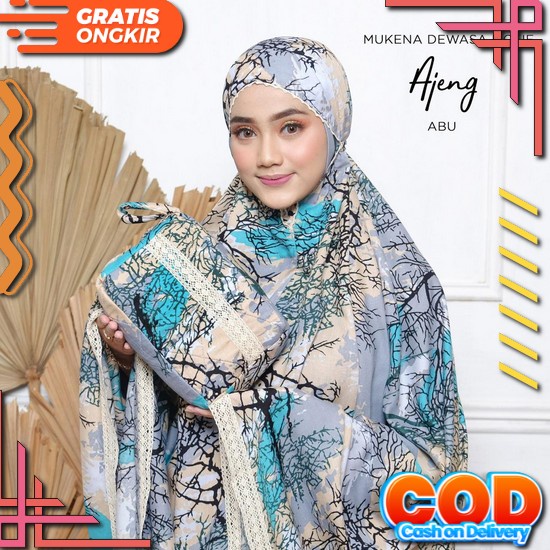 Mukena Bali Super Jumbo Seruni Free Dompet Pouch Mukena Dewasa Jumbo Terbaru 2022 Mukena Rayon Premi