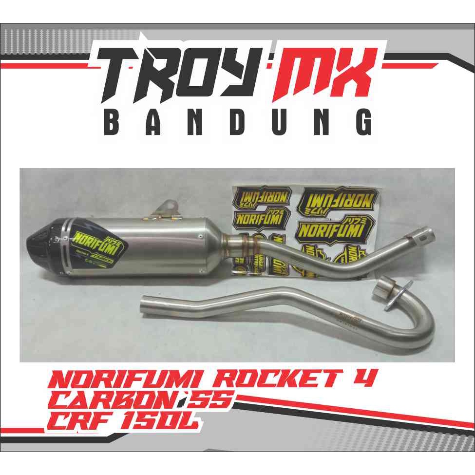 KNALPOT NORIFUMI ROCKET 4 CARBON SS CRF 150L
