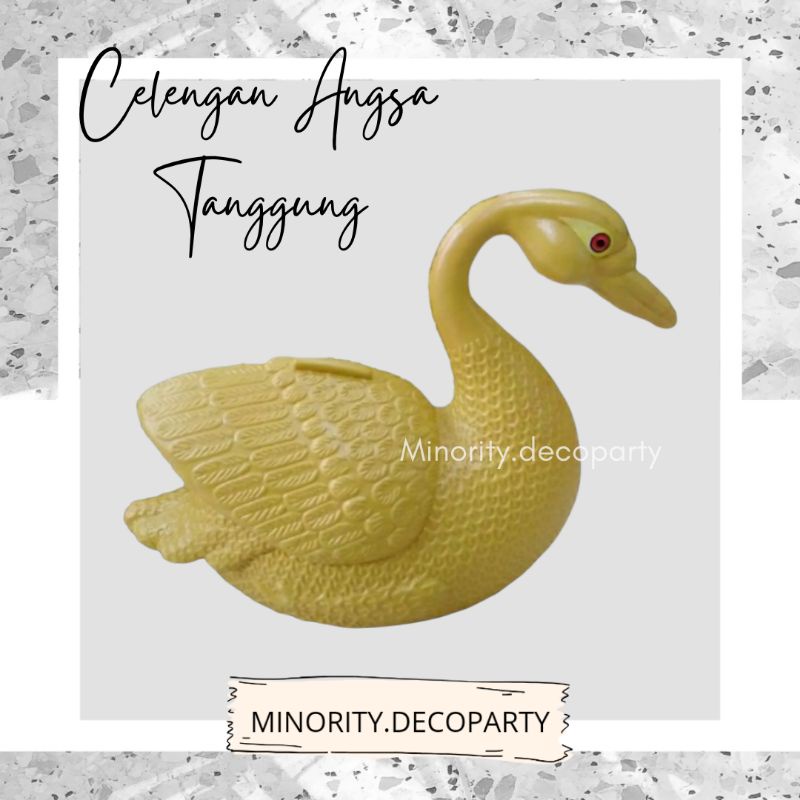 Celengan Anak Karakter Angsa Tanggung / Celengan Plastik Unik