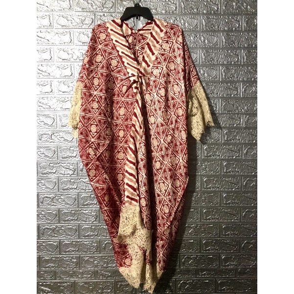 KAFTAN VISCOSE Long Kaftan Maroon