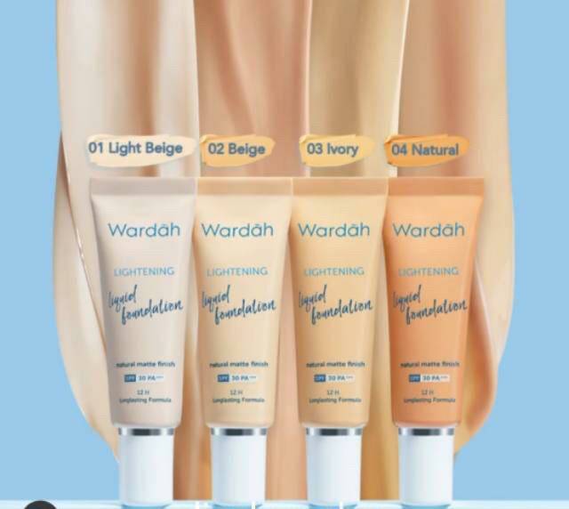 Wardah Lightening Liquid Foundation 25 ml ~ Alas bedak wardah 100 % ORIGINAL