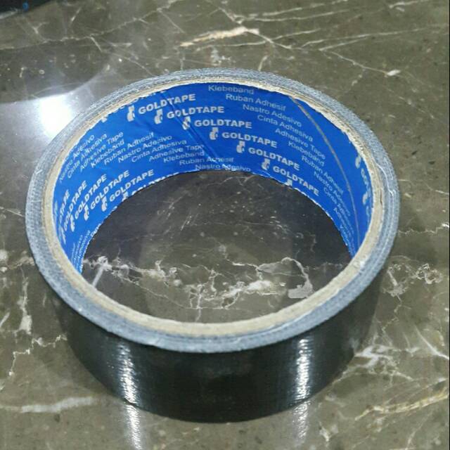 

Lakban kain hitam cloth gold blue 1.5" x 4m cloth tape - lakban jilid
