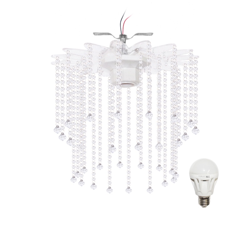 EELIC LHG-232 lampu hias gantung crystal model sunflower bunga matahari elegant dan mewah desain int