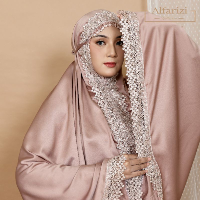 Mukena dewasa renda mewah jumbo silk terbaru