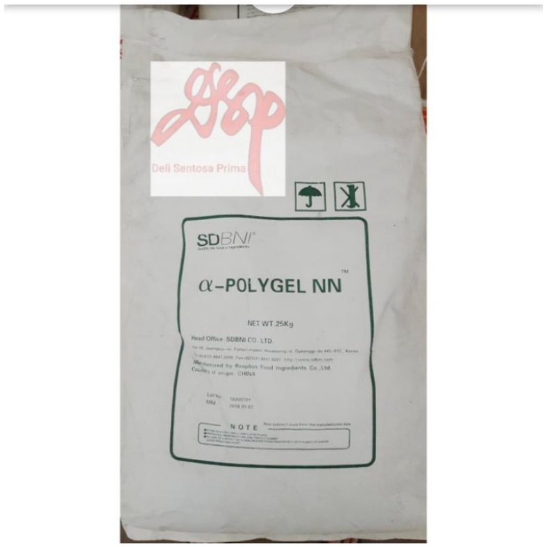 

Polygel NN Blended Phosphate Pengenyal Mie Food Grdae pk 1 kg