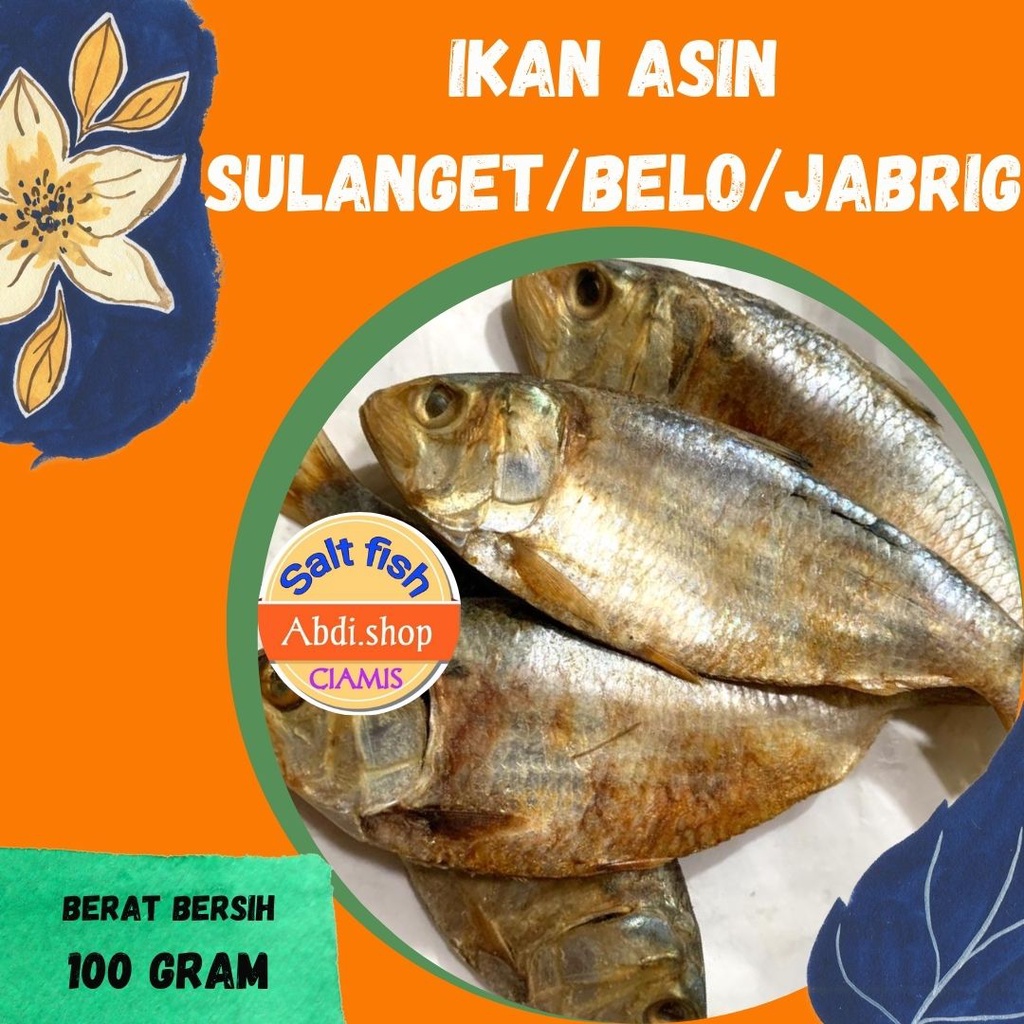 

ikan asin SULANGET / BELO /JABRIG 100gr murah
