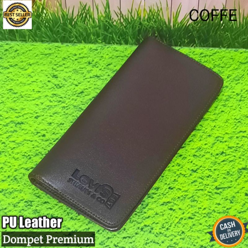 Dompet Panjang Pria/Dompet Kulit Sintetis/Dompet Kartu