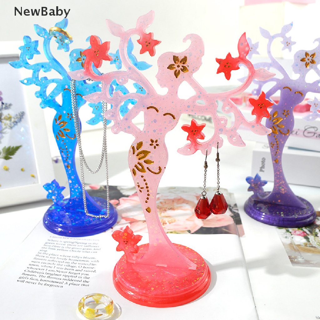 Cetakan Resin Epoksi UV Bahan Silikon Untuk Holder Perhiasan Anting Cincin