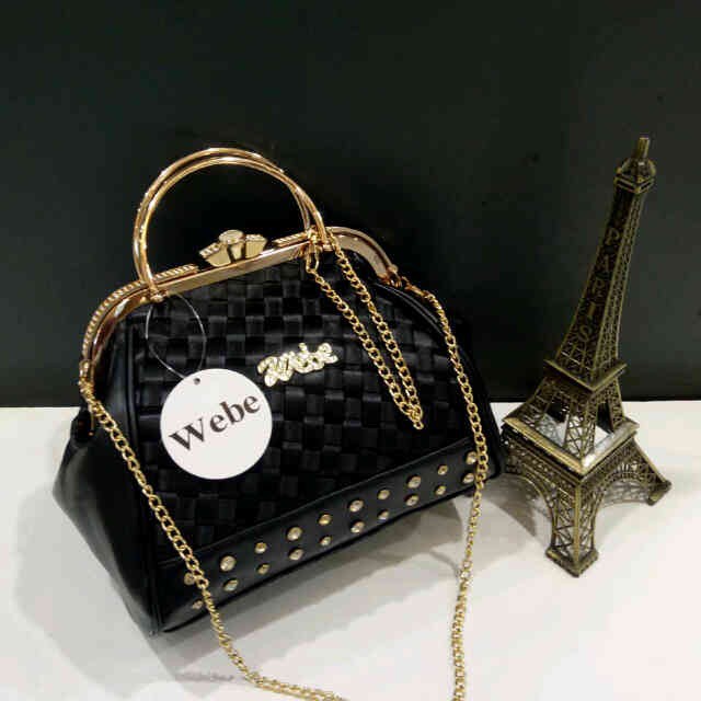 Tas Webe 209 Black Untuk Kepesta Kondangan Wanita Cantik