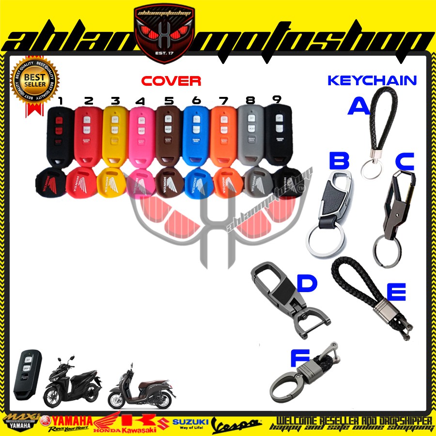 Gantungan Kunci Keychain Kondom Silikon Sarung Remote Motor Honda Pcx Adv Vario Scoopy 160 150 125 Forza 250-SCOOPY VARIO 125 (A)