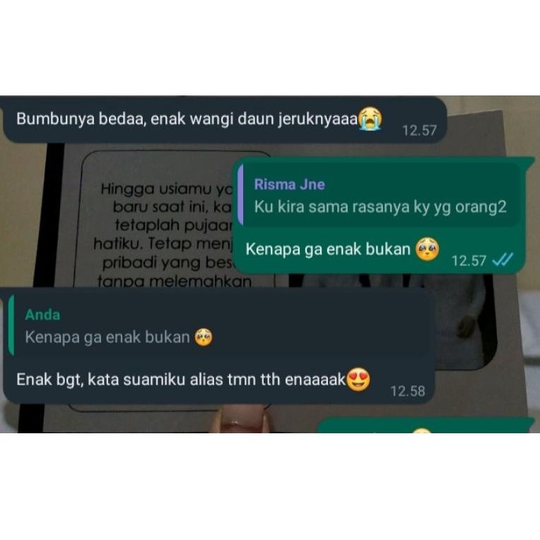 

き Basreng Pedas sedang Daun Jeruk 500gr ば