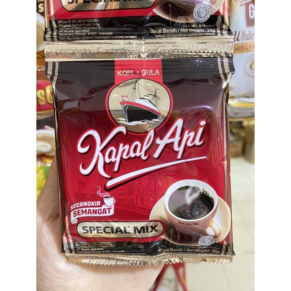 

Kopi kapal api mix/ mocha isi 10 sachet