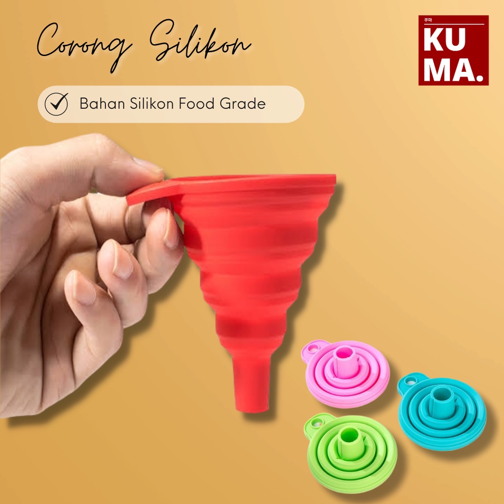 CORONG SILIKON FOOD GRADE WARNA-WARNI | corong kecil