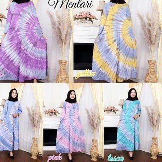 Best Seller GAMIS KAOS COMBED  TIEDYE MENTARI Shopee 