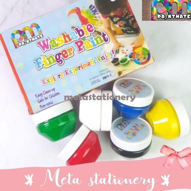 

Washable Finger Paint / Cat Jari Anak Ndm 6 Warna
