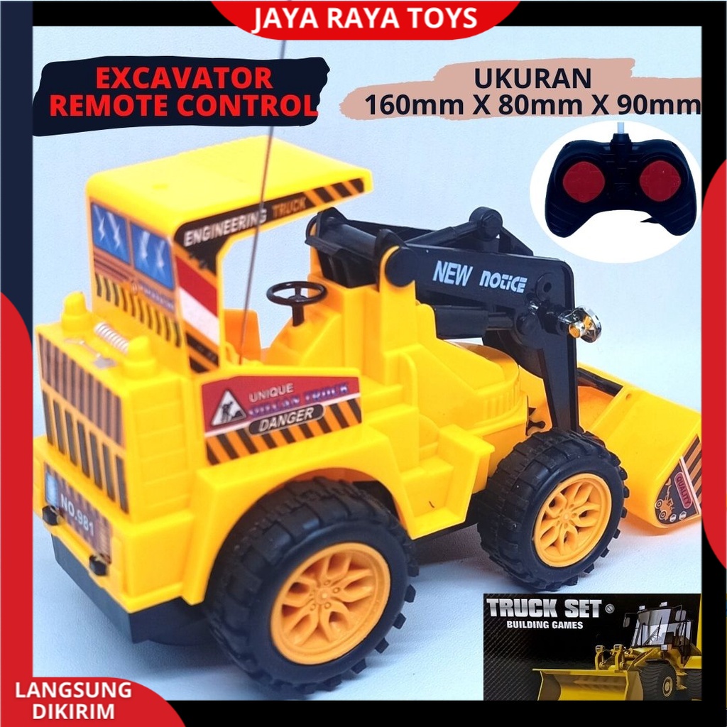 Mainan Mobil Remote Control Truck konstruksi RC Beko Excavator Mini Terbaru  Mainan Anak Laki Laki