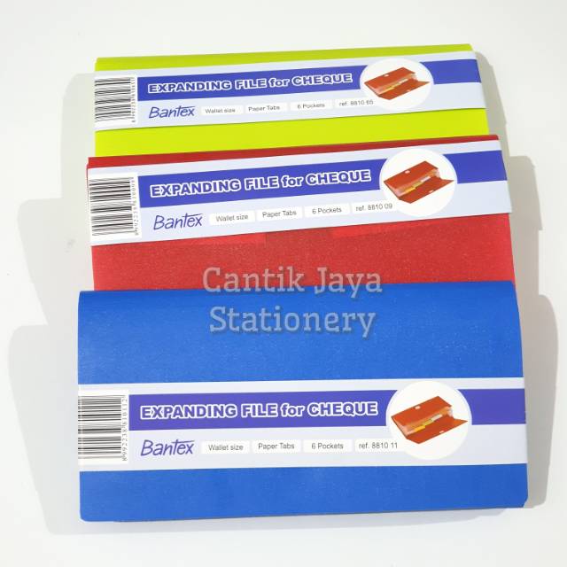 

Bantex Expanding File Cheque (6 Pockets) #8810