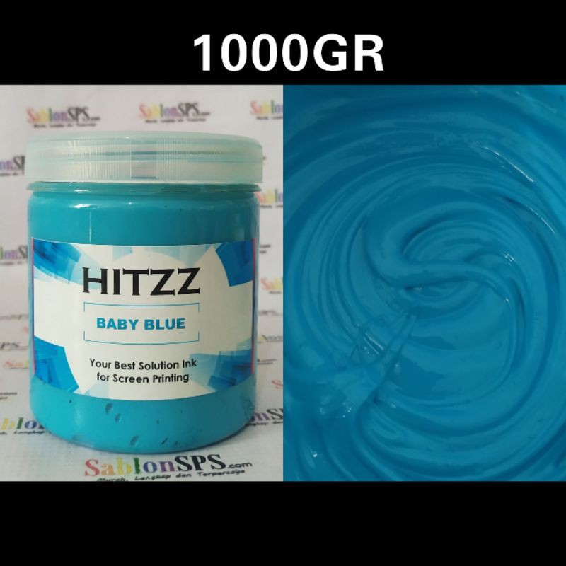 TINTA PLASTISOL BABY BLUE DISTRO CLOTHING HITZZ 1KG