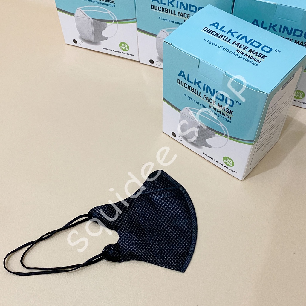 Masker Duckbill Hijab / Alkindo Hijab 4Ply / Mo Landi Hijab Mask 3Ply / isi 50pcs