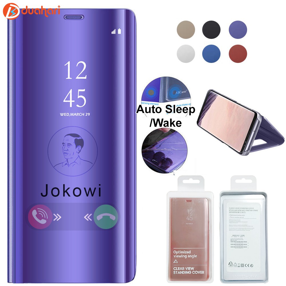 Clear View Case  Mi 8 Mi 8 SE Mi 8SE Flip Standing Mirror Case Casing  Mi 8 Mi 8SE