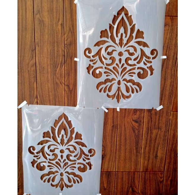 Stensil Cetakan cat dinding / stencil mall cat dinding