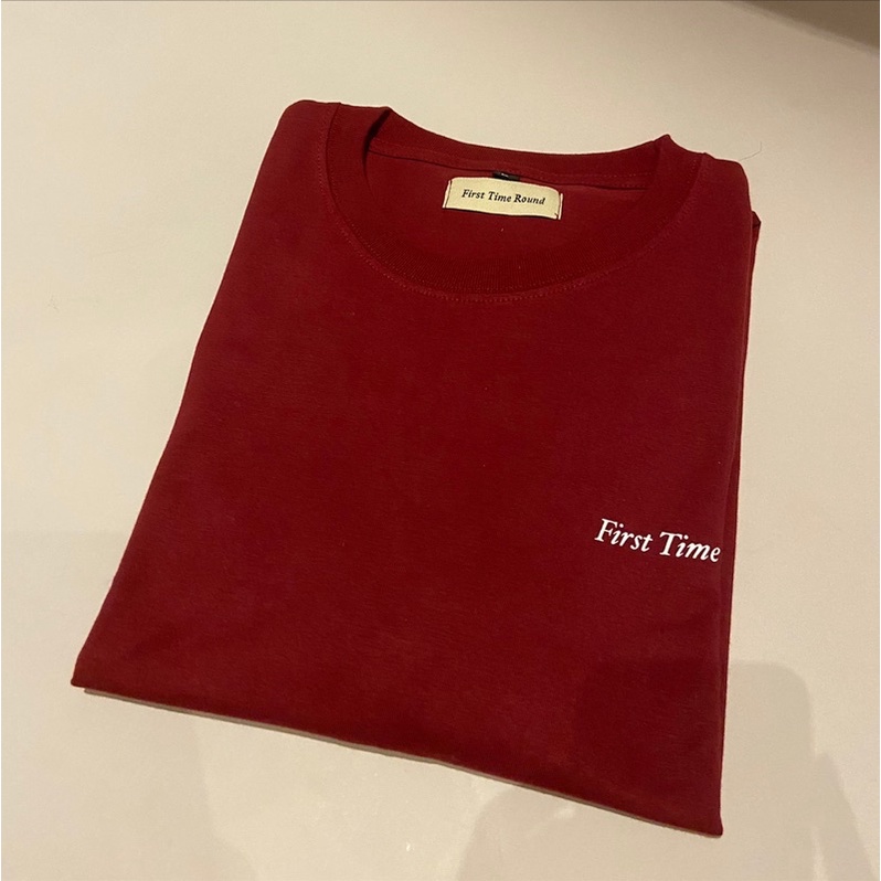 First Time Round - Classic Logo Tee - Ruby