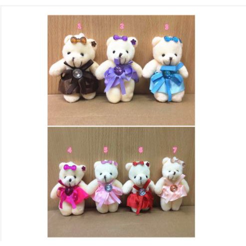 Boneka Souvenir MK Bear Gantungan Tas Souvenir Pernikahan