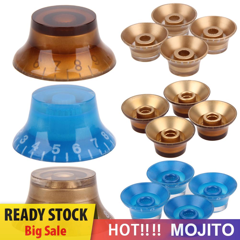 4pcs Knob Kontrol Volume Nada Bahan Akrilik Untuk Lp Sg Gitar Elektrik