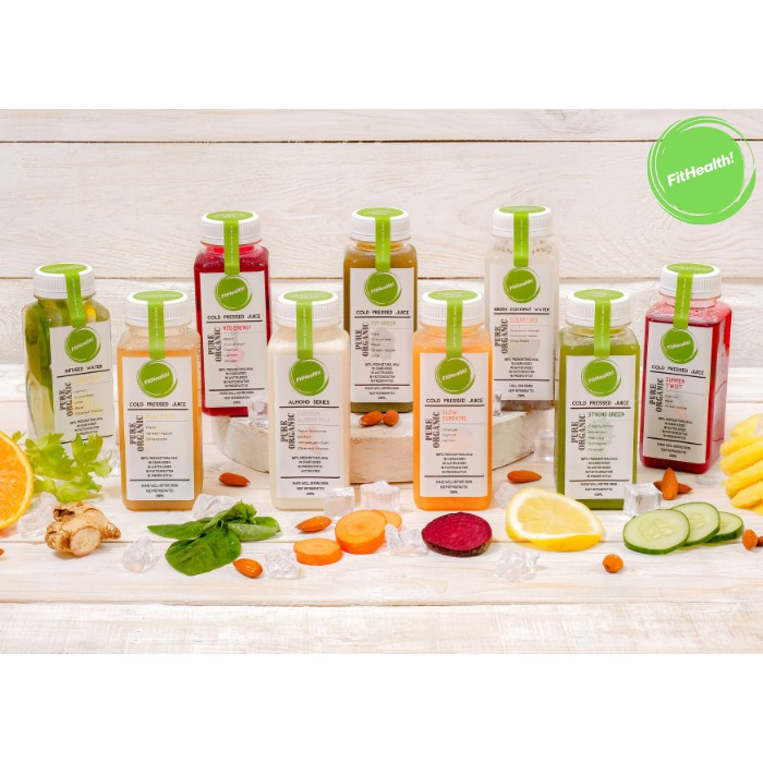 Jual Paket Juice Detox 1 Hari (9 Botol) 100 Cold Pressed Jus